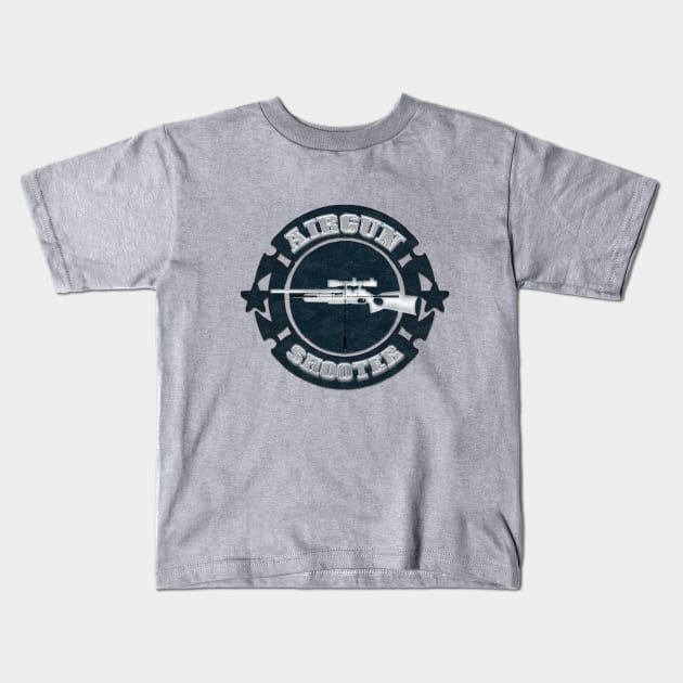 Air gun logo Kids T-Shirt by German Wirehaired Pointer 